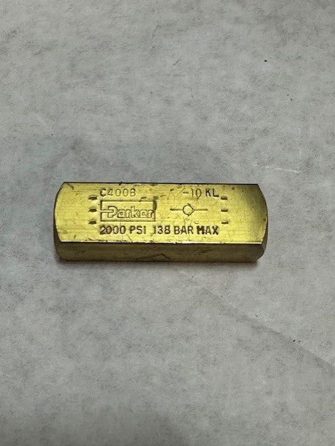 02110-1000 Brass Check Valve General Hydro-Test Part