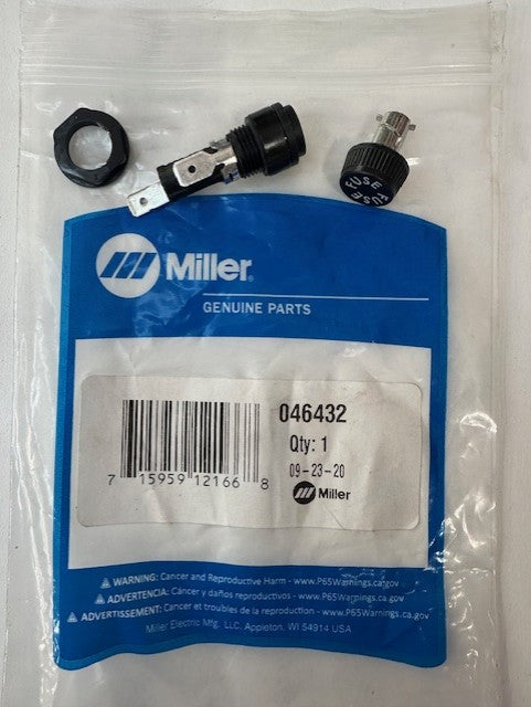 Miller 046432 HOLDER,FUSE MINTR .250 X 1.2500 PANEL MTG