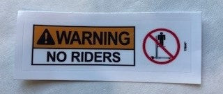 EE 1051 After Market Sumner 778347 No Riders Decal – Energized Engines