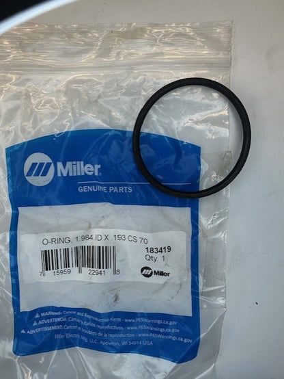 Miller 183419 O-RING, 1.984 ID X .139 CS  70 DURO VITON