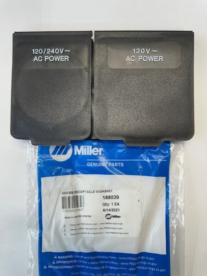 Miller 188039 COVER,RECEPTACLE W/GASKET