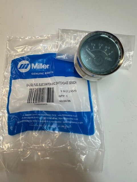 Miller 192265 GAUGE,FUEL ELEC SWITCH W/O SWITCHGAGE SENSOR