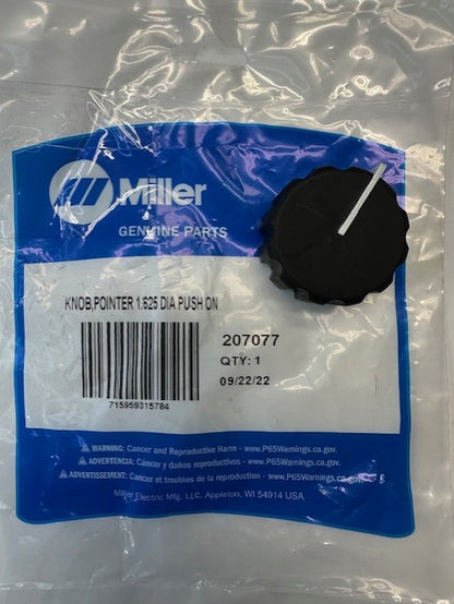 Miller 207077 KNOB,POINTER 1.625 DIA PUSH ON