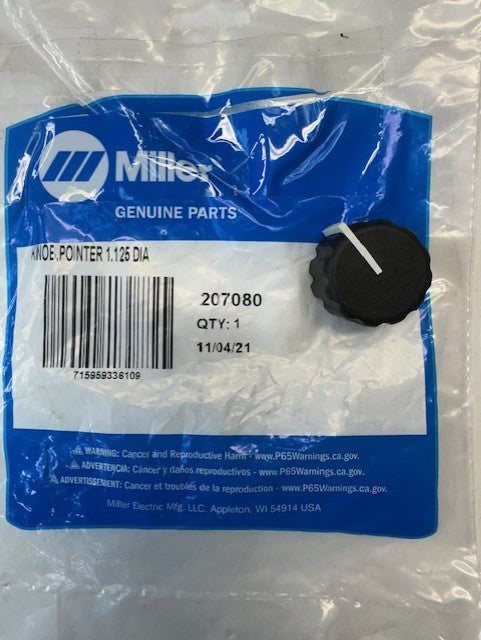 Miller 207080 KNOB,POINTER 1.125 DIA