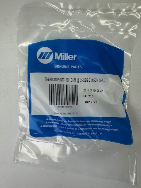 Miller 213930 THERMISTOR,NTC  30K  OHM  @  25 DEG C  8.50IN LEAD