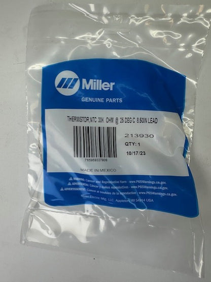 Miller 213930 THERMISTOR,NTC  30K  OHM  @  25 DEG C  8.50IN LEAD