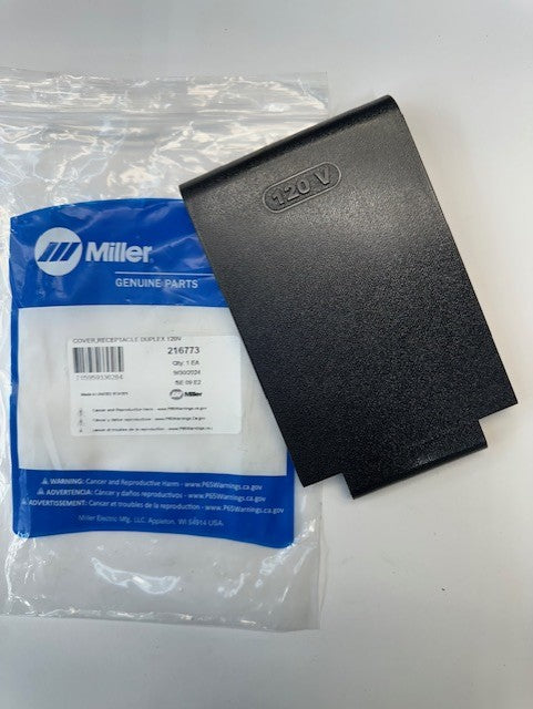 Miller 216773 COVER,RECEPTACLE DUPLEX 120V
