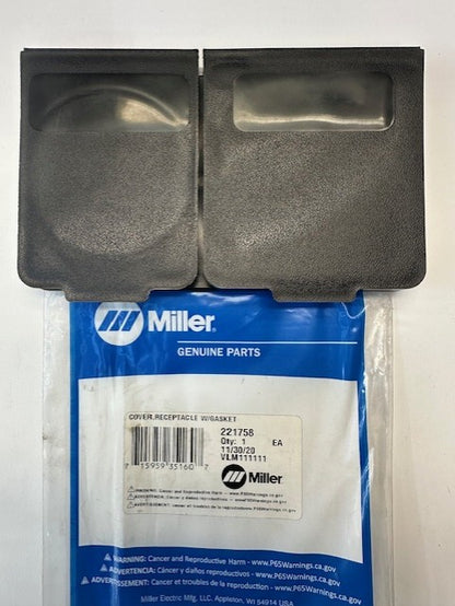 Miller 221758 COVER,RECEPTACLE W/GASKET