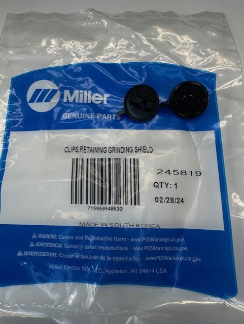 Miller 245819 CLIPS,RETAINING GRINDING SHIELD