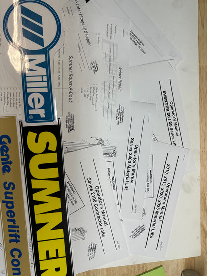 Operators Manual Kit with Tube and Heavy Duty Zip Ties EE 2003