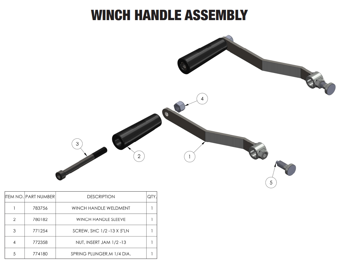 Sumner 780182 WINCH HANDLE SLEEVE