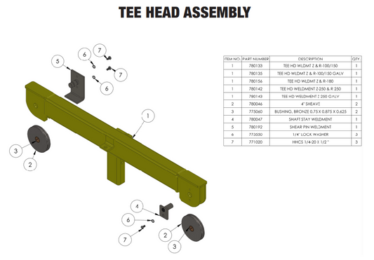 Sumner 780192 SHEAR PIN WELDMENT