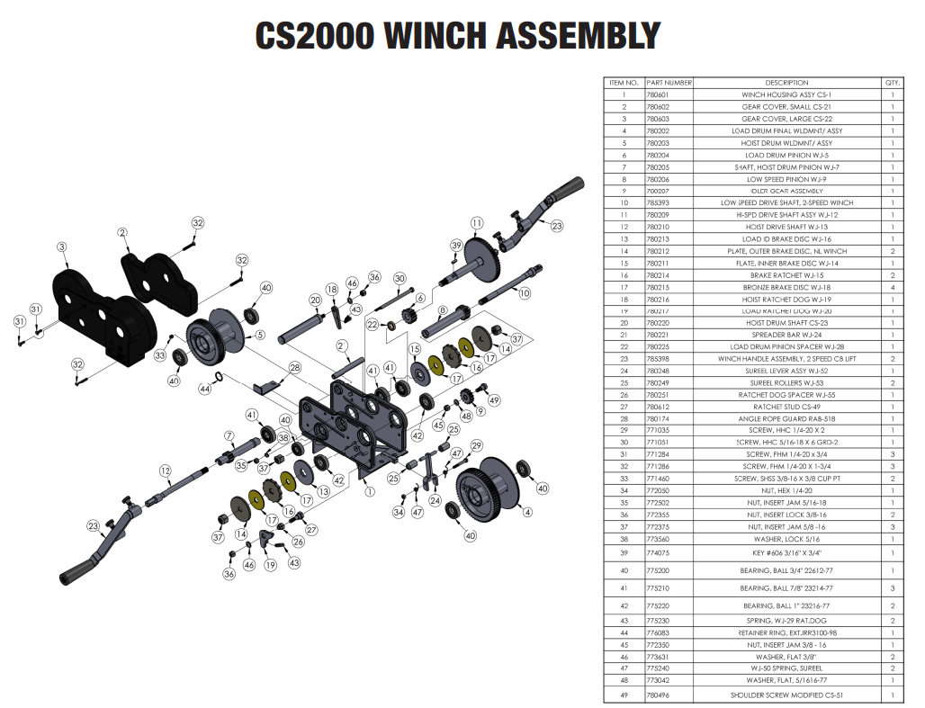 Sumner 780207 IDLER GEAR ASSEMBLY