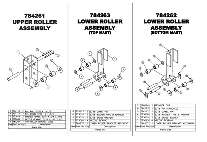Sumner 784237 LOWER ROLLER BRKT WELDMENT