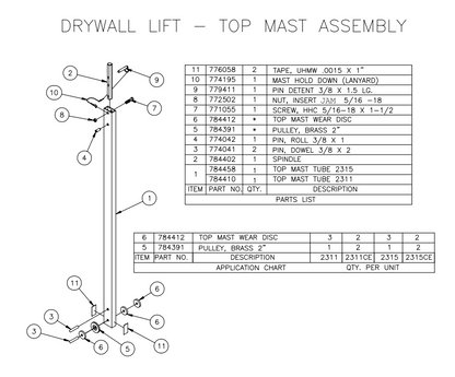 Sumner 772502 NUT, INSERT JAM 5/16-18