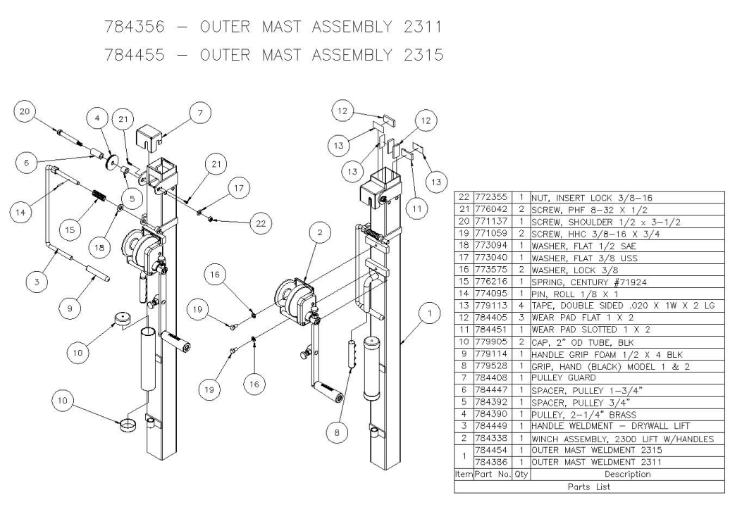 Sumner 772355 NUT, INSERT LOCK 3/8-16