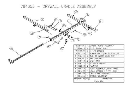 Sumner 771110 SCREW, HHC 3/8-16 X 2-1/2