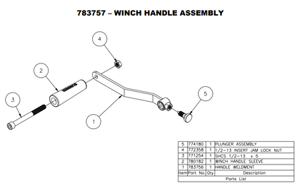 Sumner 783756 HANDLE WELDMENT