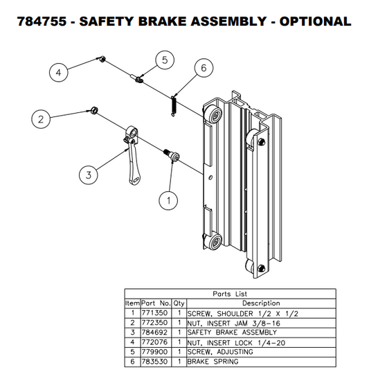 Sumner 779900 SCREW, ADJUSTING (OHIO ES2112)