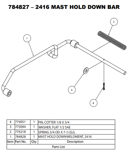 Sumner 774051 PIN, COTTER 1/8 X 3/4