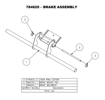 Sumner 774053 COTTER, CIRCLE Z/P .048 X 3/4