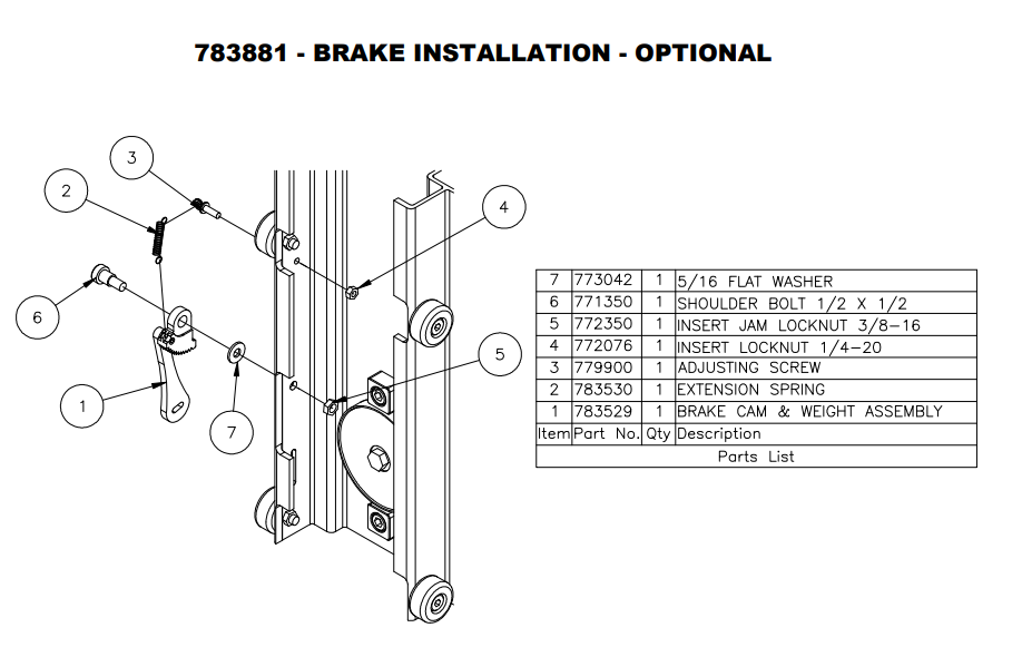 Sumner 771350 SCREW SHOULDER 1/2 X 1/2