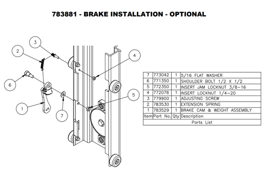 Sumner 783530 BRAKE SPRING