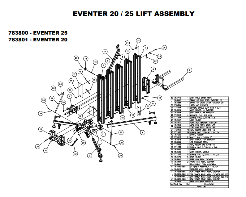 Sumner 783856 LOAD LINE ASSY, 2025 LIFT – Energized Engines
