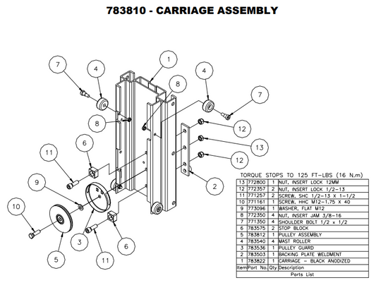 Sumner 772357 NUT, INSERT LOCK 1/2-13