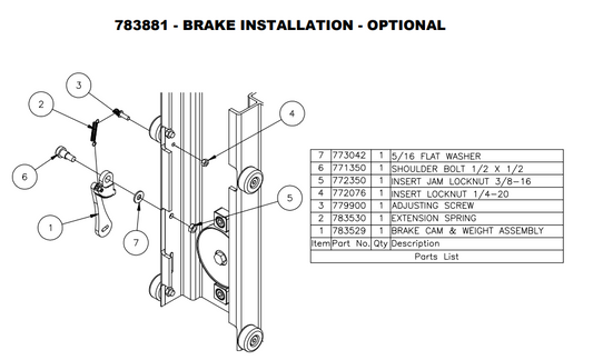 Sumner 772350 NUT, INSERT JAM 3/8-16