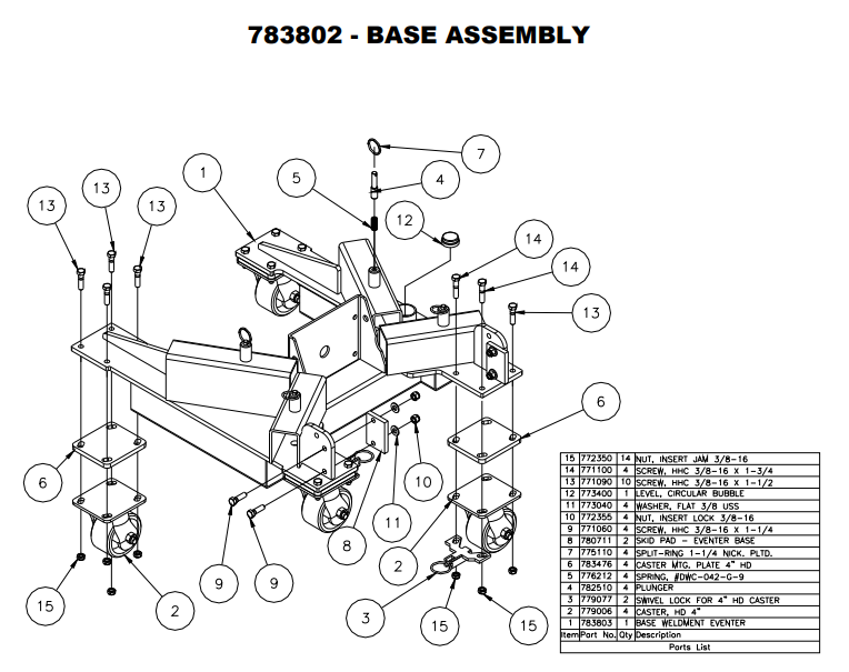 Sumner 772350 NUT, INSERT JAM 3/8-16